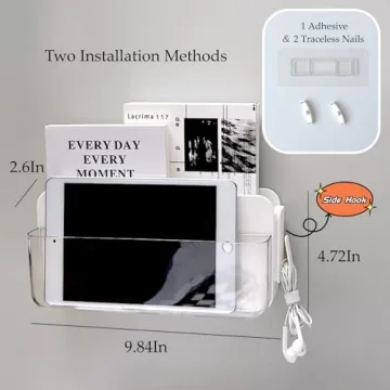 Stylish Floating Shelf Organizer for Bedroom Essentials