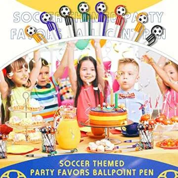 Dianelhall Soccer Party Favors Pen Set - 20 Colorful Pens