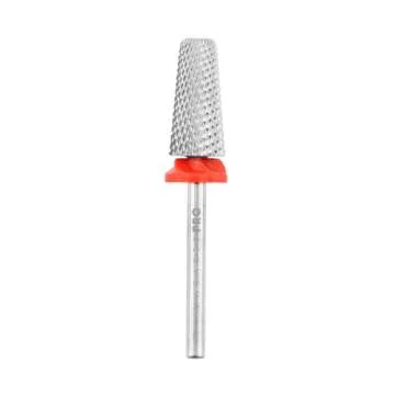 MakarttPro Professional Nail Drill Bits 3/32" Tungsten Carbide Diamond Prep 5-in-1 Cross Cut Design - Fine Bit, Durable & Efficient Nail Tool for Professional Nail Technicians (Cross Cut - Fine)
