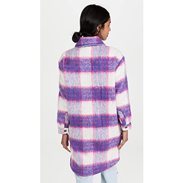 Stylish [BLANKNYC] Men's Plaid Shirt Jacket - Prime Time Coat