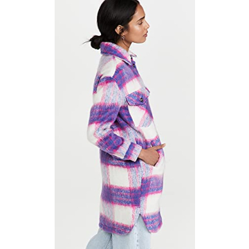 Stylish [BLANKNYC] Men's Plaid Shirt Jacket - Prime Time Coat