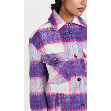 Stylish [BLANKNYC] Men's Plaid Shirt Jacket - Prime Time Coat