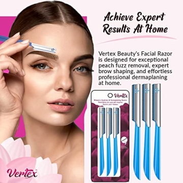 Premium Women's Facial Hair Razor for Dermaplaning