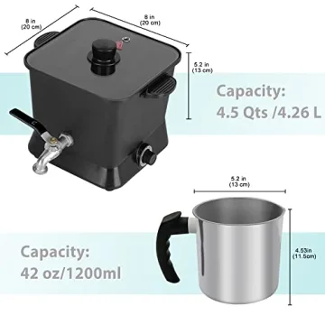 Sutomlo 4.5 Qts Electric Wax Melter for Candle Making