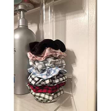 Cq acrylic Acrylic Ponytail and Scrunchie Holder Stand,Girls Bracelet Display Rack, Hair Scrunchy Holder, Vertical Bracelets and Scrunchies Holders,12 Inch High