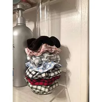 Cq acrylic Acrylic Ponytail and Scrunchie Holder Stand,Girls Bracelet Display Rack, Hair Scrunchy Holder, Vertical Bracelets and Scrunchies Holders,12 Inch High