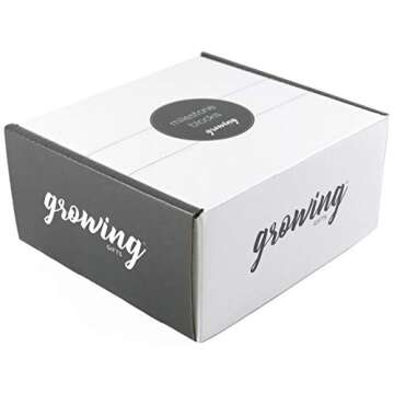 Growing Gifts Baby Milestone Blocks for Boys and Girls (3 Pc. Set) | 1-52 Weekly, Monthly, First Year, and Yearly Photo Props | Real, Natural Wood Keepsakes | Shower, Newborn, Infant | UPDATED PRODUCT