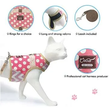 Stylish Yizhi Miaow Cat Harness and Leash for Kittens