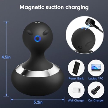 MANFLY Cordless Electric Neck Massager - Rechargeable Model