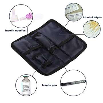 apollo walker Insulin Cooler Travel Case Diabetic Medication Cooler (Black)
