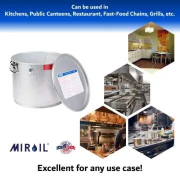 MirOil #40L - 5 Gal Grease Bucket & Oil Filter Pot For Filtering of Hot Cooking Oil, Gasket Safety Lid with Quick Lock Clips, For Fryer Capacity Up to 35 lbs