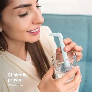 HiccAway Hiccup Straw - Stops Hiccups Naturally & Fast - As Seen On Shark Tank - Clinically Proven Relief for All Ages, Children & Adults - Safe, Lightweight, & Reusable (HiccAway Green) 1 Pack