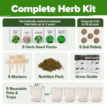 Indoor Herb Garden Starter Kit - Unique Christmas Gift