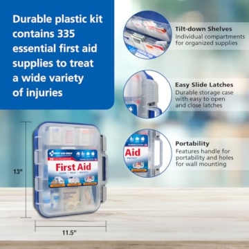 First Aid Only OSHA-Compliant Kit for Emergency Care