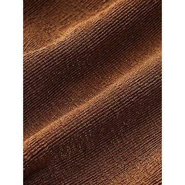 LYANER Women's Sexy Deep V Neck Slim Fitted Strap Crop Cami Tank Sleeveless Top Brown Small