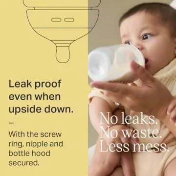 Tommee Tippee Natural Start Anti-Colic BPA Free Baby Bottles, 9oz, Newborn 0+ Months, Slow Flow Breast-Like Nipple, Designed for Seamless Transitions Between Bottle and Breast, Blue/Green, Pack of 4