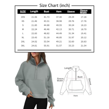 AUTOMET Womens Half Zip Fleece Hoodie for Fall Fashion