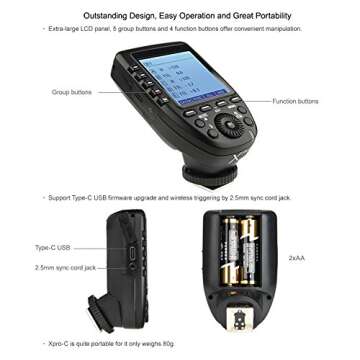 Godox XPro-C E-TTL Wireless Flash Trigger for Canon EOS