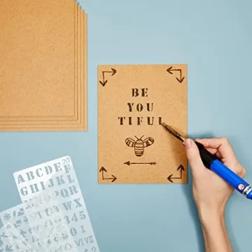 Juvale 30 Sheets Thin MDF Wood Boards for Crafting