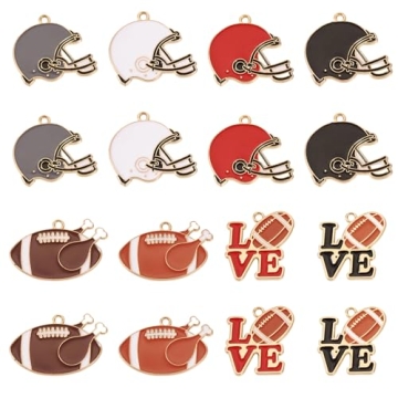 Boutigem Sports Charms for DIY Jewelry Making Crafts