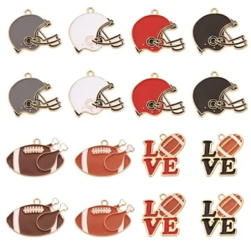 Boutigem Sports Charms for DIY Jewelry Making Crafts