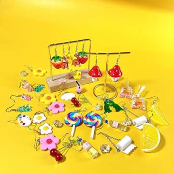20 Pairs Weird Earrings Funny Earrings Aesthetic Indie Y2k Accessories Cool Fun Cute Funky Alt Novel...