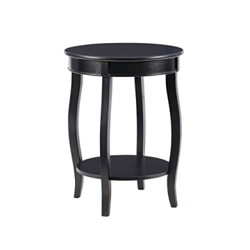 Powell Furniture Round Accent Table with Shelf - Stylish Functionality