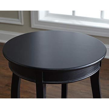 Powell Furniture Round Accent Table with Shelf - Stylish Functionality