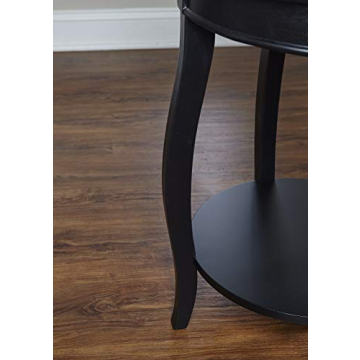 Powell Furniture Round Accent Table with Shelf - Stylish Functionality