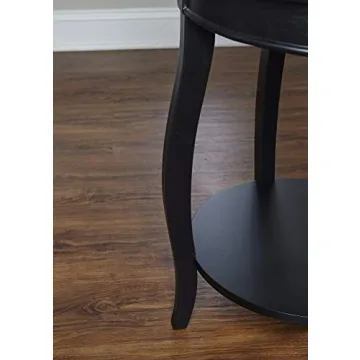 Powell Furniture Round Accent Table with Shelf - Stylish Functionality