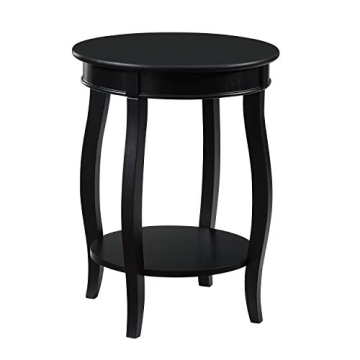 Powell Furniture Round Accent Table with Shelf - Stylish Functionality