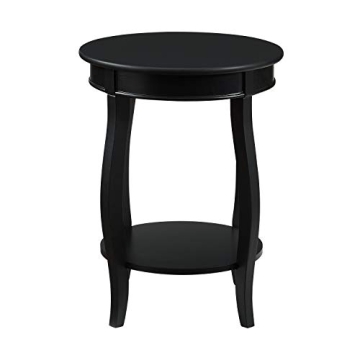 Powell Furniture Round Accent Table with Shelf - Stylish Functionality