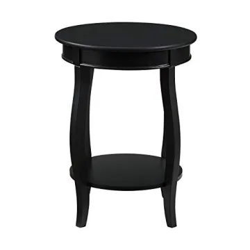 Powell Furniture Round Accent Table with Shelf - Stylish Functionality