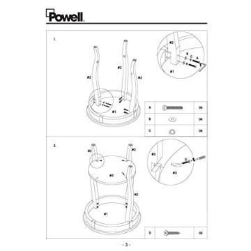 Powell Furniture Round Accent Table with Shelf - Stylish Functionality