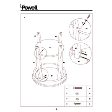 Powell Furniture Round Accent Table with Shelf - Stylish Functionality