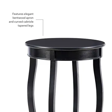 Powell Furniture Round Accent Table with Shelf - Stylish Functionality