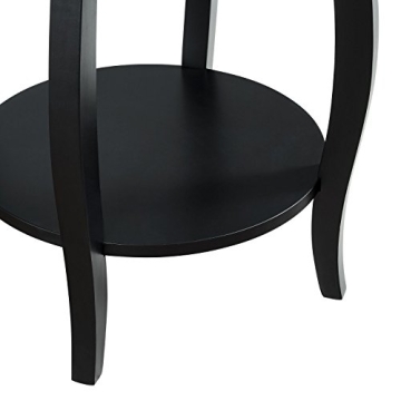 Powell Furniture Round Accent Table with Shelf - Stylish Functionality