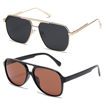 TIANYESY Classic Vintage Aviator Sunglasses for Stylish Protection and Comfort