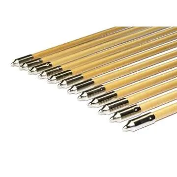 TTFLY FLETCHING 32 inch White Medieval Wooden Arrows Handmade Shaft Practice Targeting Arrow Archery for Recurve Longbow(Pack 12)