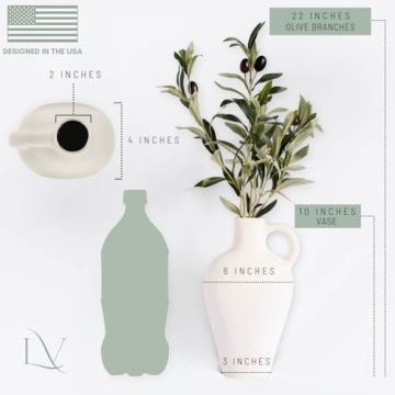 Luxurious Olive Vase Set for Elegant Home Decor