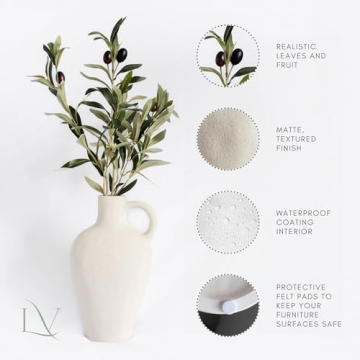 Luxurious Olive Vase Set for Elegant Home Decor