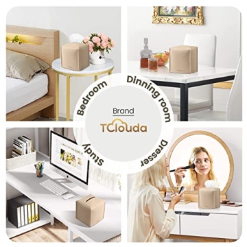 Modern PU Leather Tissue Box Cover for Home and Office