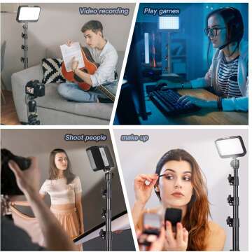 UBeesize LED Video Light Kit for Streamers & Creators