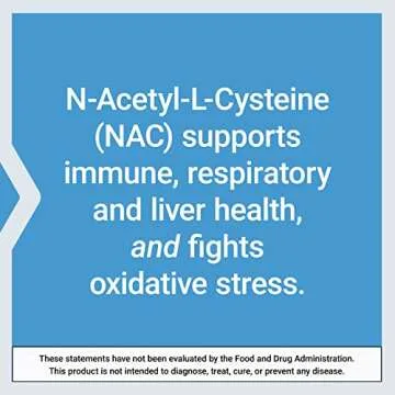 Life Extension N-Acetyl-L-Cysteine (NAC), Immune, Respiratory, Liver Health, NAC 600 mg, Potent antioxidant Support, Free-radicals, Easy to Absorb, 60 Capsules