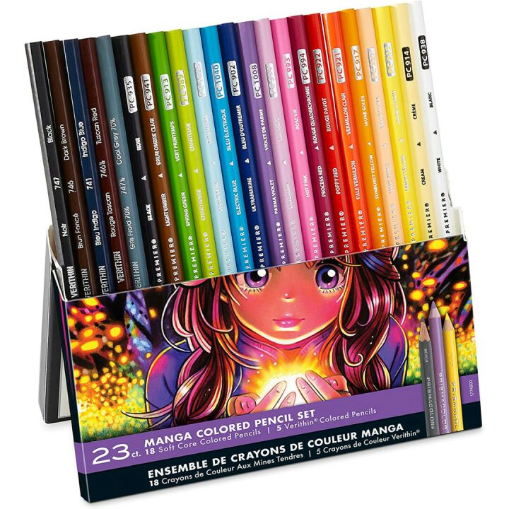 Prismacolor 23 Pack Manga Colored Pencils Set