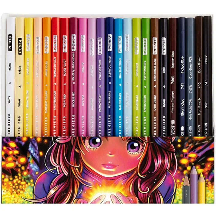 Prismacolor 23 Pack Manga Colored Pencils Set