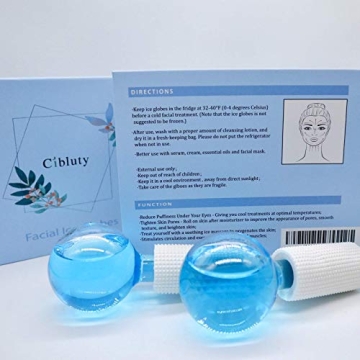 CIBLUTY ICE Globes for Facial Massage and Skin Care