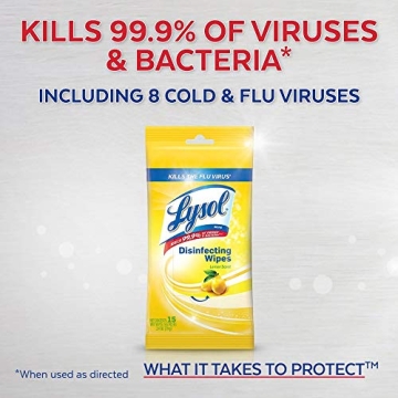 Lysol Disinfecting Wipes To-Go Pack for Hygiene Travel