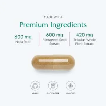 Vitanica FemVitality Libido Supplement for Women, Natural Female Libido Booster for Women, Increases Intimate Drive, Desire and Stamina, Helps Vaginal Dryness, Vegan 60 Capsules