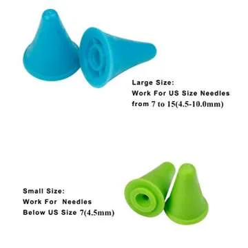 HEIRTRONIC 28 PCS Vibrant Knitting Needles Point Protectors